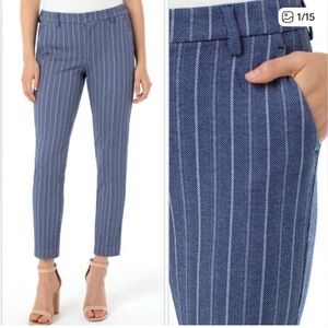 Liverpool straight leg trouser straight leg stripe blue white pants